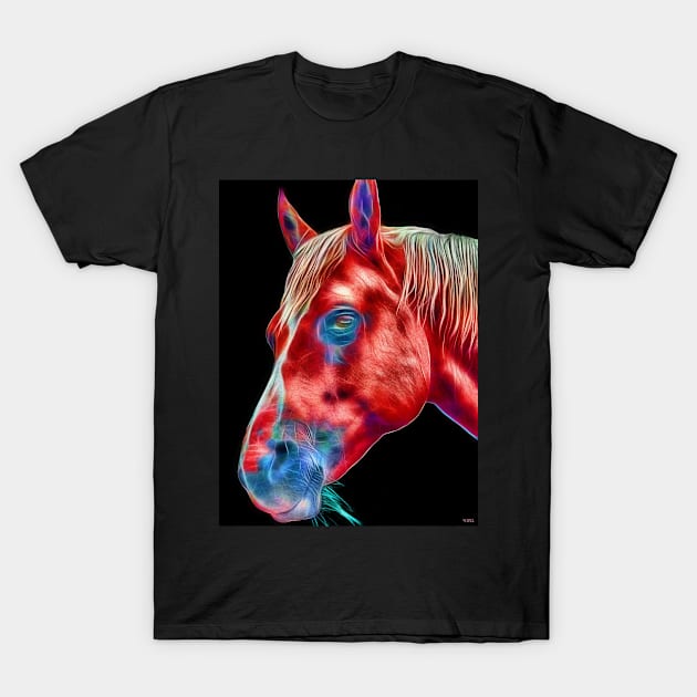 Horse Close Up T-Shirt by danieljanda